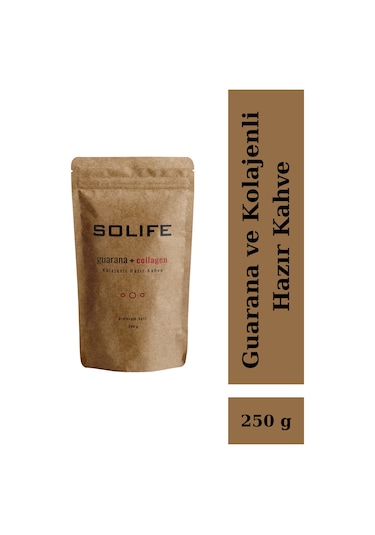 Solife Guarana ve Kolajenli Hazır Kahve Premium 250 G