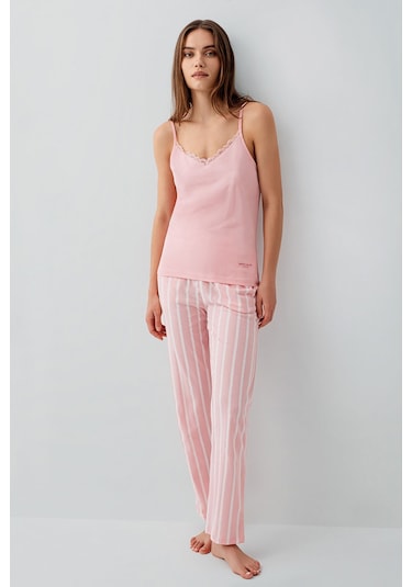 Pierre Cardin Kadın Pembe 3lü Pijama Takım Pembe
