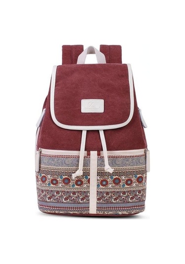 Ganzhoushop Sırt Sırt Kanvas Kadın Kadın İşlevli Çok Çantası Çantası Çanta Black Jb Siyah