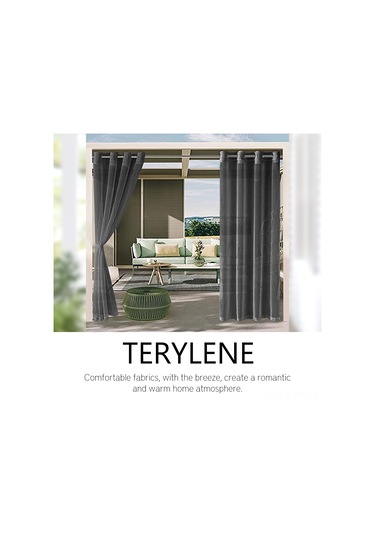 Yaleker Siyah Tekli Poliester Perde - Su Geçirmez, Uv Engellici, İç Ve Dış Mekan Kullanıma Uygun, Delikli, 132x213 Cm Diğer