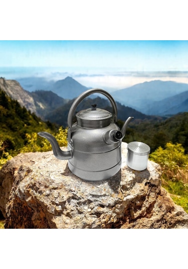 Funasgroup Avcı Çoban Kampçı Çift Taraflı Çaydanlık Süzekli 3 Litre