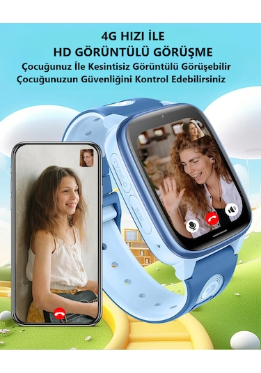Wonlex CT23 Sim Kartlı 4g Video Görüşme Gps Akıllı Saat