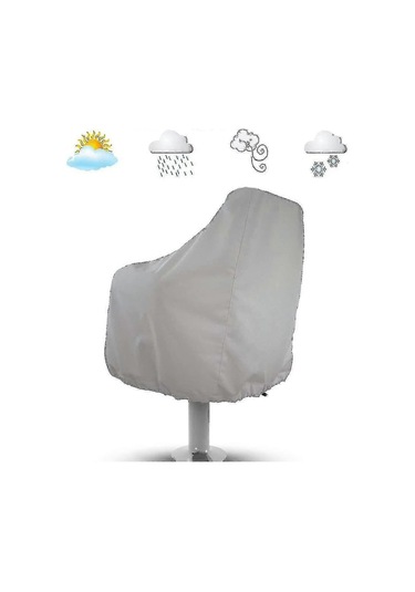 2'li Paket Tekne Koltuk Kılıfı, Dış Mekan Su Geçirmez Kaideli Ponton Kaptan Tekne Bank Sandalye Koltuk Kılıfı, Oxford Kumaş Dümen Sandalye Koruyucu Kılıfları Diğer