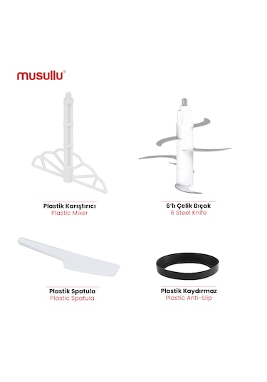 Musullu MSL-1222-3 Rondo ve Doğrayıcı