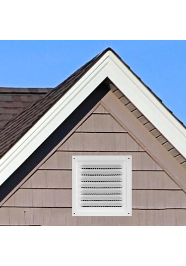 Suntek Metal Havalandırma Kapağı Yoğun Izgara 25cmx25cm-beyaz