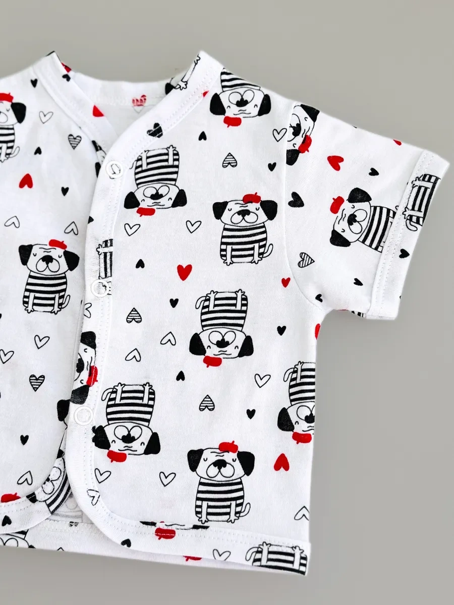 Mukso Kısa Kollu Bluz 5'li Set 451912739 Beyaz