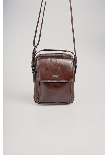 Çççs 31590 Hakiki Deri Askılı Çanta Kahve