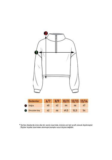 Toontoy Kız Çocuk Fermuar Detaylı Nakışlı Kadife Sweatshirt Mavi