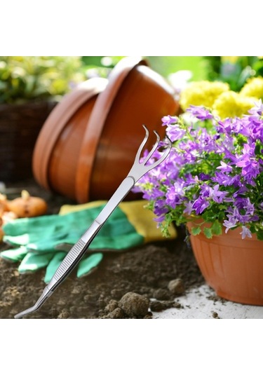 Pazly Toprak Suntek Kavisli Tırmık Gevşetme Cımbızı Bonsai Akvaryum Aleti