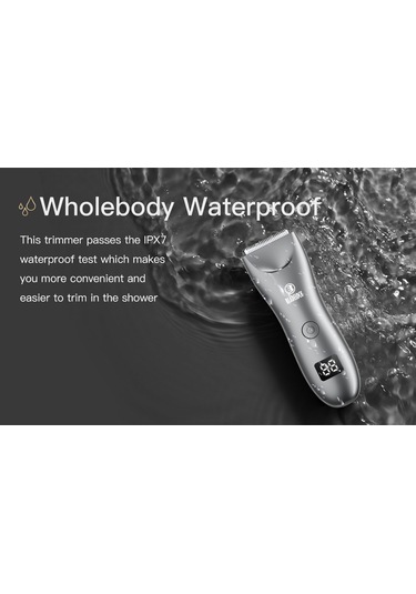 Gajeena Erkek Vücut Tıraş Makinesi - Ipx7 Su Geçirmez, Led Aydınlatmalı, 500mah Pil, 2 Taraklı 3-12mm 1 Saat