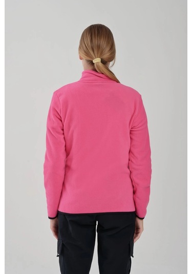 Exuma Kadın Tam Fermuarlı Polar Pınk 2322003-662 Pembe