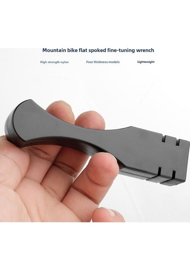 Monyee Bisiklet Teli Ayarlama Aracı - Dağ Bisikleti Ve Yol Bisikletleri İçin Dayanıklı Çelik Vidalama Anahtarı Siyah Siyah
