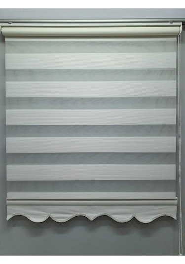 Bbb Mikro Pliseli Stor Zebra Perde Beyaz Mz483