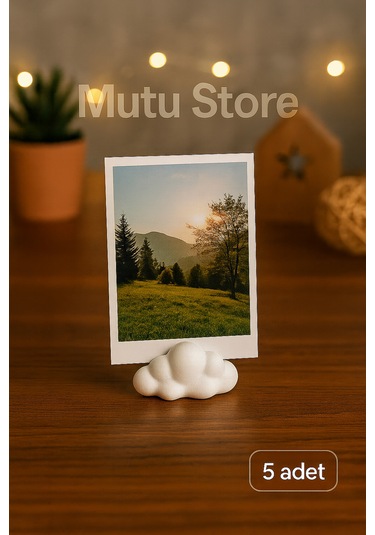 Mini Bulut Fotoğraf Tutucu - 5'li Set