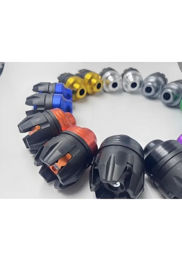 Cloudstore 2 Parça Gümüş Alüminyum Motosiklet Fork Çerçeve Korumaları - Sokak Motosikletleri, Moped Ve Skuterler İçin - Şok Emici Düşmeye Karşı Tekerlek Koruyucu