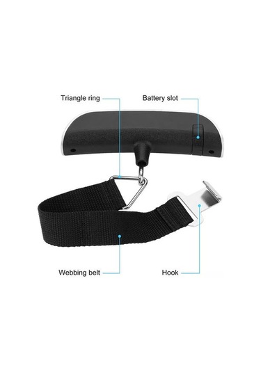 Taşınabilir Ölçekli Dijital Lcd Ekran 110lb / 50 Kg Elektronik Bagaj Asılı Bavul Seyahat Tartıları Bagaj Çantası Ağırlık Dengesi Aracı Altın