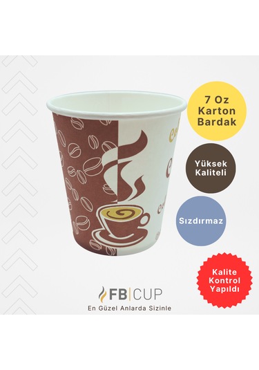 Fb Cup 7 Oz Karton Bardak 3.000 Adet Sızdırmaz