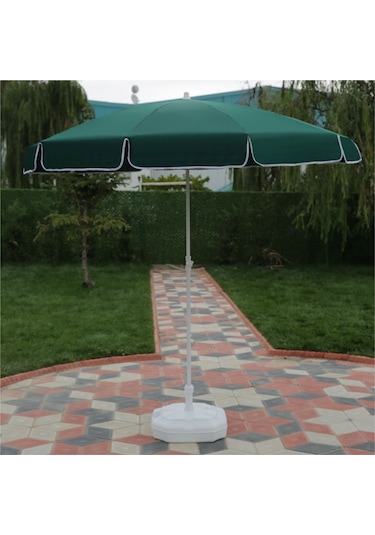 Ods Plaj Şemsiyesi 200/8 Bidonlu - Koyu Yeşil Koyu Yeşil