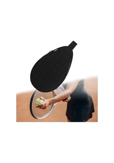 Suntek Tenis Çantası Taşınabilir Raket Taşıma Crossbody Siyah