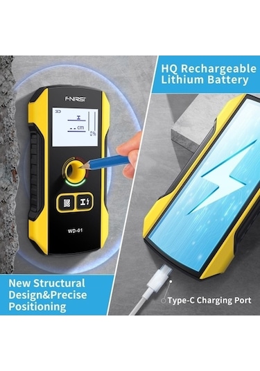 Sandwich Fnırsı Wd-01 Çok Fonksiyonlu Yük Taşıyan Duvar Tel Metal Dedektörü Koyu Çizgi Tarayıcı Diğer