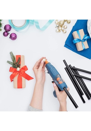 Wellhise Siyah Kalın Silikon 1 KG 48 Adet 11 MM 22 CM