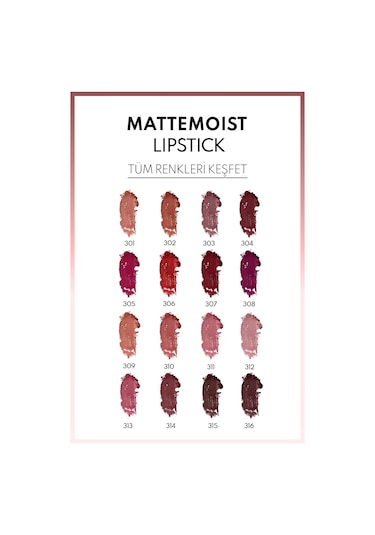 Note Cosmetique Mattemoist Lipstick Mat Bitişli Ruj 301 Spirit - Nude