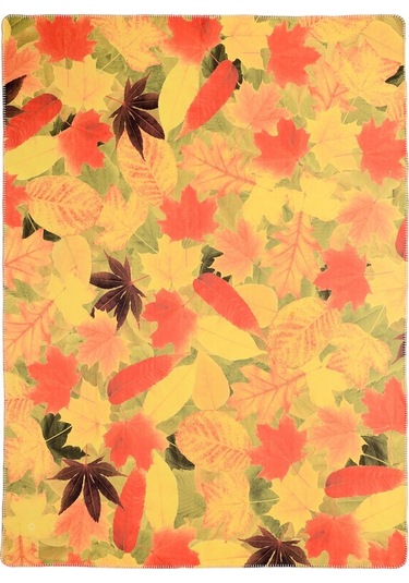 Dijital Baskılı Polar Tv Battaniyesi Sonbahar