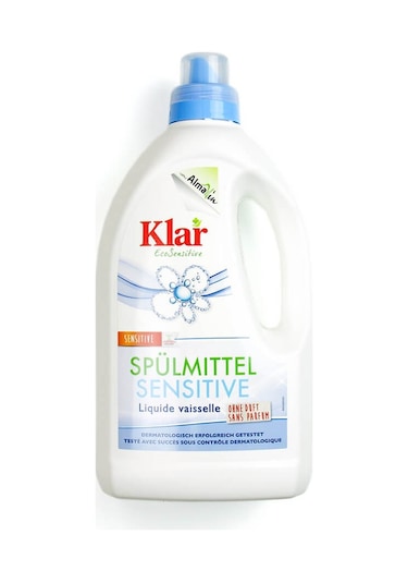 Klar Organik Kokusuz Elde Sıvı Bulaşık Deterjanı 1500 ML