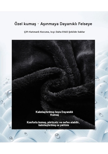 Kalınlaştırılmış Polar Rüzgar Geçirmez Günlük Deri Ceket Kahverengi