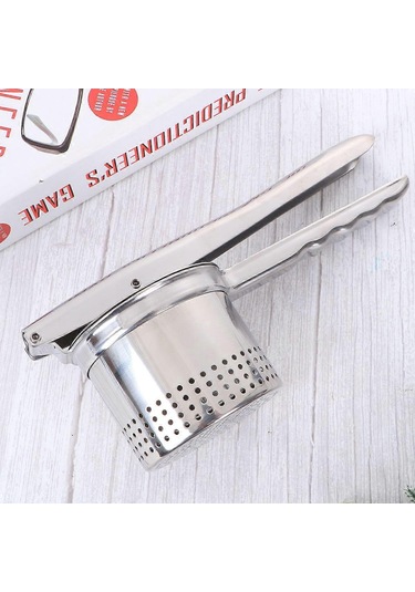Paslanmaz Çelik Manuel Patates Ezici Ve Püre Makinesi Limon Sıkacağı Portakal Sıkacağıgümüş