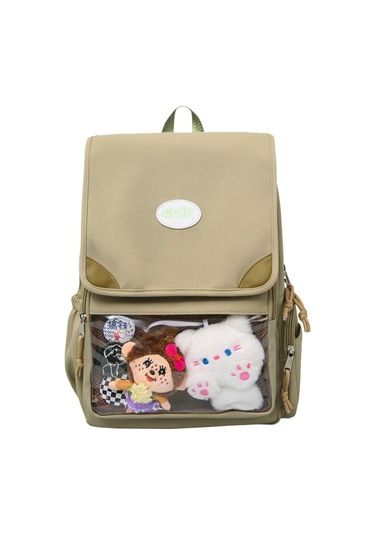 Myinkai Açık Haki Basit Tasarım Sense Omuz Çantası Yüksek Açık Haki