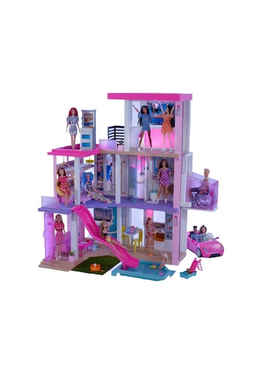 Barbie 'nin Rüya Evi (115 Cm); 75'ten Fazla Aksesuarı Bulunan; 3 Katlı Oyuncak Bebek Evi 3-7 Yaş Arası GRG93