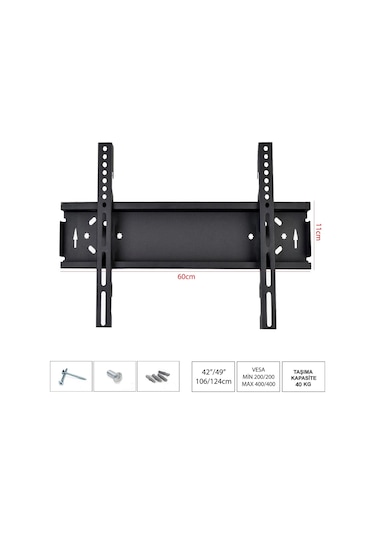 Ufix Lcd Askı Aparatı Sabit 42"/49"/55"/65" 106 124Cm 6011