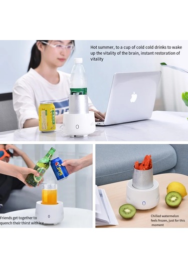 Usb Mini Buzdolabı İçecek Hızlı Soğutucu Kupası Bira Şişesi Can