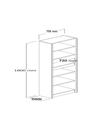 Umg Mobilya Patentli Santra Kulpsuz 4 Kapaklı Çok Amaçlı Dolap, Mutfak, Elbise, Balkon, Kiler, Dosya Dolabı Beyaz