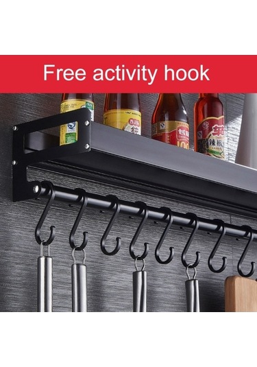 Pazly Mutfak Çok Fonksiyonlu Duvara Asma Tutucu Baharat Saklama Rafı, Küçük Ve Pratik Beyaz