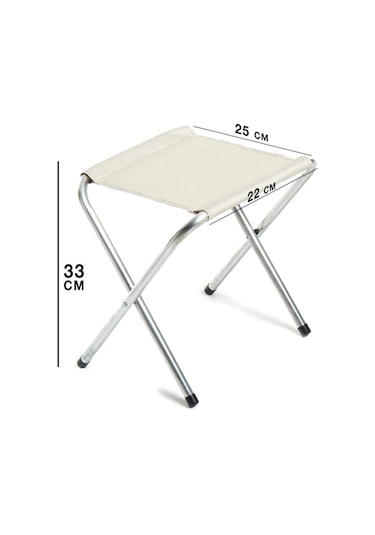 Funky Chairs Katlanabilir Tabure 4'lü Set Beyaz