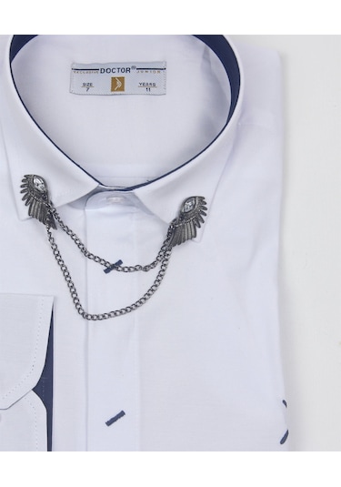 Doctor Junior Erkek Çocuk Zincir Yakalı Gömlek