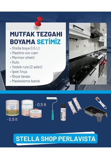 Bianca Stella Mutfak Tezgahı Boyama Seti