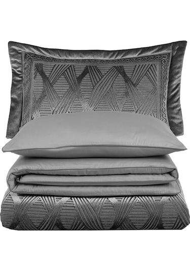 Elart Hera Çeyiz Paketi 7 Parça Gri Gri