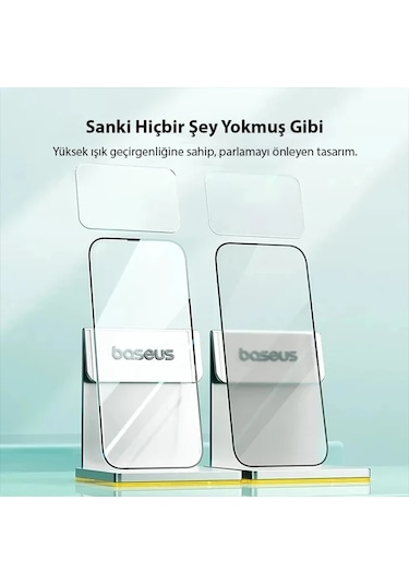 Baseus Crystal iPhone Uyumlu 15 Plus Full Koruma Eye-protection Tempered Cam Ekran Koruyucu- 5775
