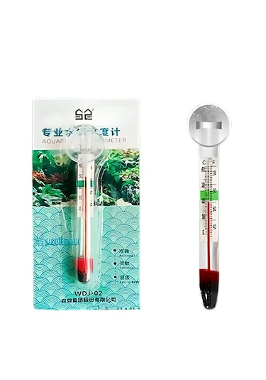 Sunsun Wdj-02 Cam Akvaryum Termometresi Analog, Vantuzlu, 1 C