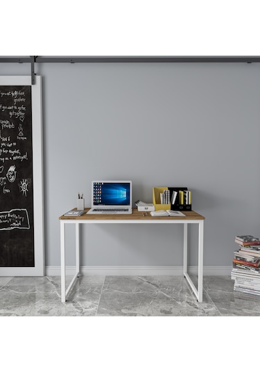 Rega Çalışma Masası 120x60 Safir Meşe Meşe  -  Beyaz