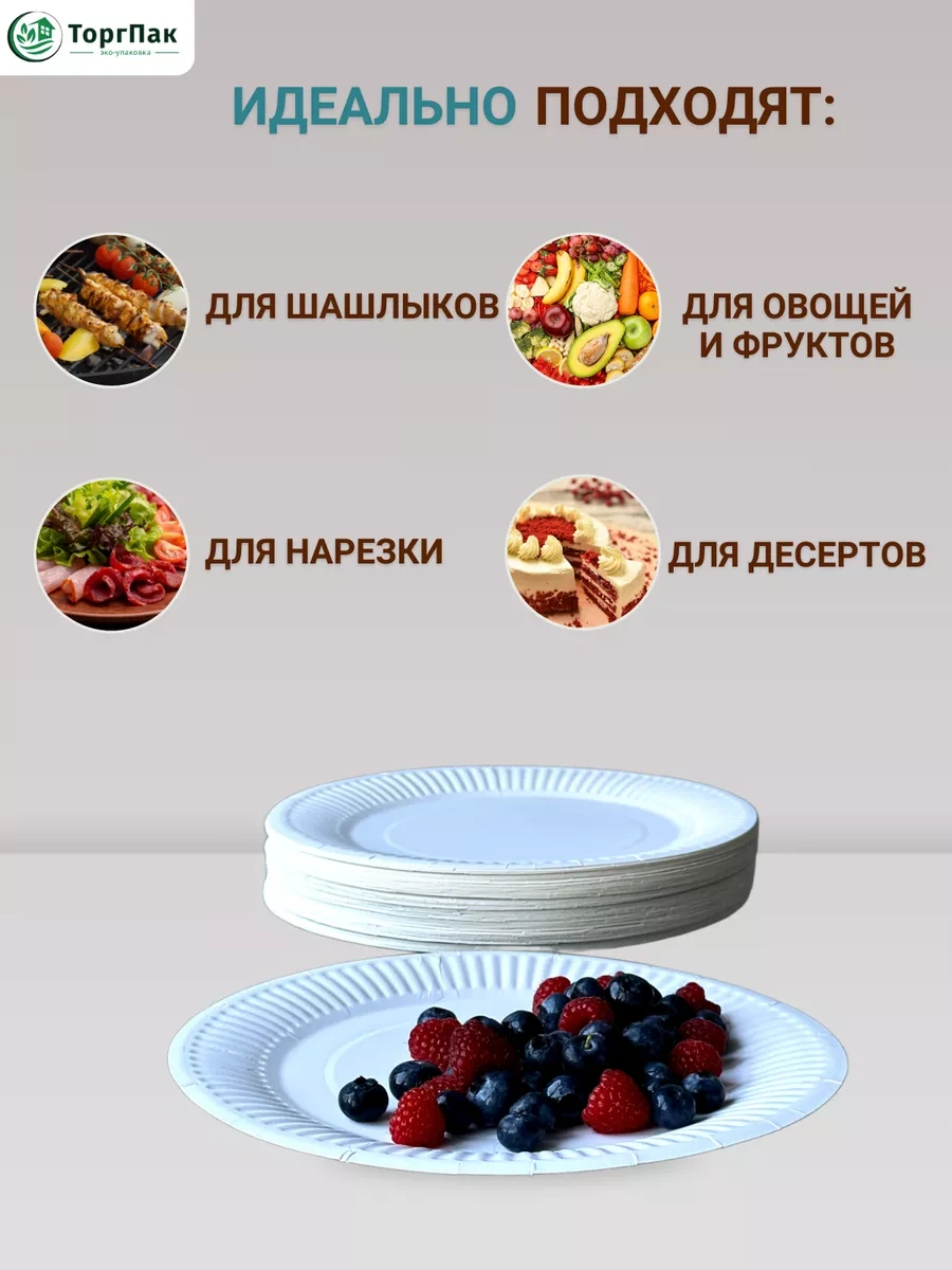 Euecopack Tek Kullanımlık Tabaklar 23 Cm 50 Adet. 223586311 50