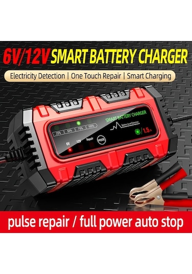 Honeybeeshop 12v 2 Amp Tam Otomatik 3 Adımlı Akıllı Sarı Şarj Cihazı Motosiklet Araba Pilleri İçin Agm Gel Sla Koruma