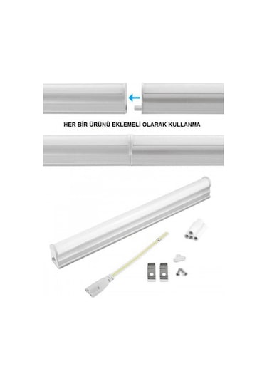 Cata Ct-2466 5w 6400k Beyaz Ledli Bant Armatür 4 Adet Beyaz