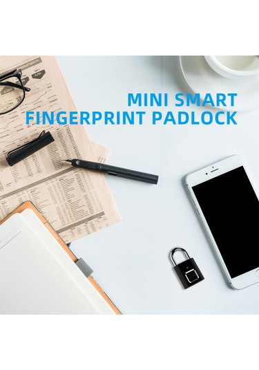 Teltree Akıllı Parmak İzi Kilit - Mini Çanta/çekmece İçin 20 Parmak İzi Depolama, Su Geçirmez Ve Paslanmaz, 1 Saniye Hızlı Açma