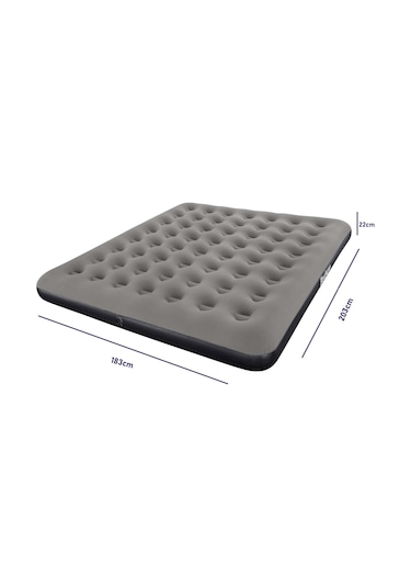 Bestway Ultra King 3 Kişilik Şişme Yatak 203x183x22cm 671hc Gri