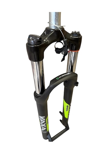 Zoom Vaxa 32 Air 27,5" Jant Havalı Gidondan Kilitli Bisiklet Maşası 1-1/8 Qr Maşa Magnezyum Bacak Siyah Yeşil
