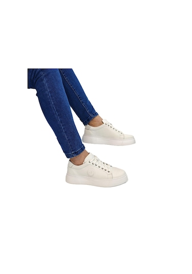 Voyager 6204 Beyaz Hakiki Deri Erkek Ayakkabı Beyaz